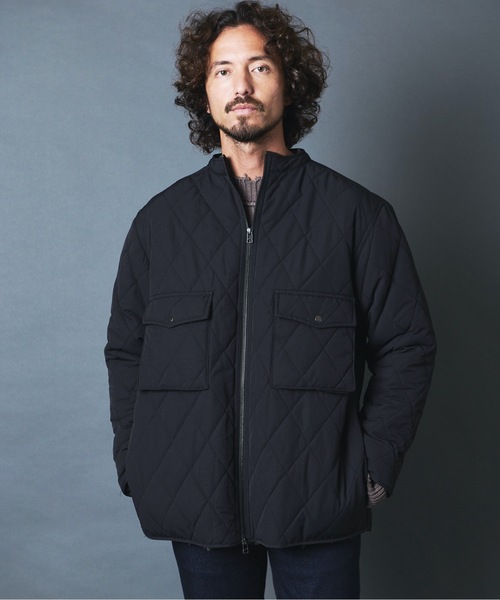 THE TWENTYSEVEN(ザ トゥエンティーセブン)の「The TWENTYSEVEN:60/40クロスルーズフィットキルトスタンドカラージャケット(ダウンジャケット/コート・メンズ・ブラック/ベージュ/オリーブ・M/L)」の9枚目の写真