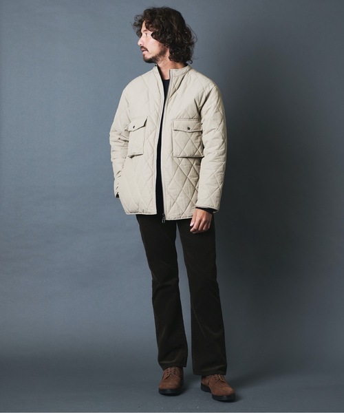 THE TWENTYSEVEN(ザ トゥエンティーセブン)の「The TWENTYSEVEN:60/40クロスルーズフィットキルトスタンドカラージャケット(ダウンジャケット/コート・メンズ・ブラック/ベージュ/オリーブ・M/L)」の21枚目の写真