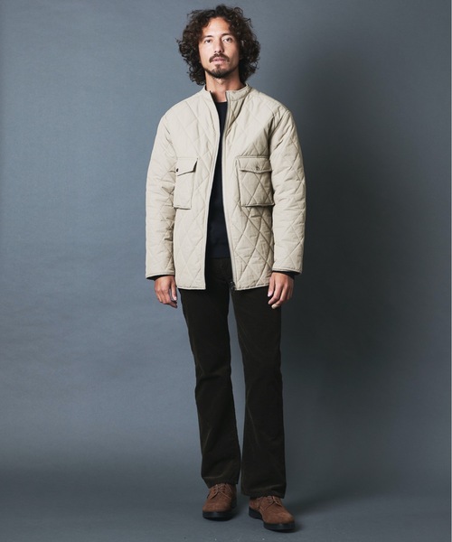 THE TWENTYSEVEN(ザ トゥエンティーセブン)の「The TWENTYSEVEN:60/40クロスルーズフィットキルトスタンドカラージャケット(ダウンジャケット/コート・メンズ・ブラック/ベージュ/オリーブ・M/L)」の22枚目の写真