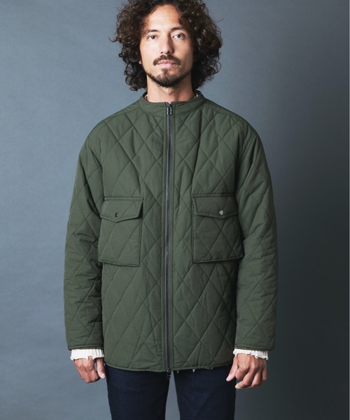 THE TWENTYSEVEN(ザ トゥエンティーセブン)の「The TWENTYSEVEN:60/40クロスルーズフィットキルトスタンドカラージャケット(ダウンジャケット/コート・メンズ・ブラック/ベージュ/オリーブ・M/L)」の12枚目の写真