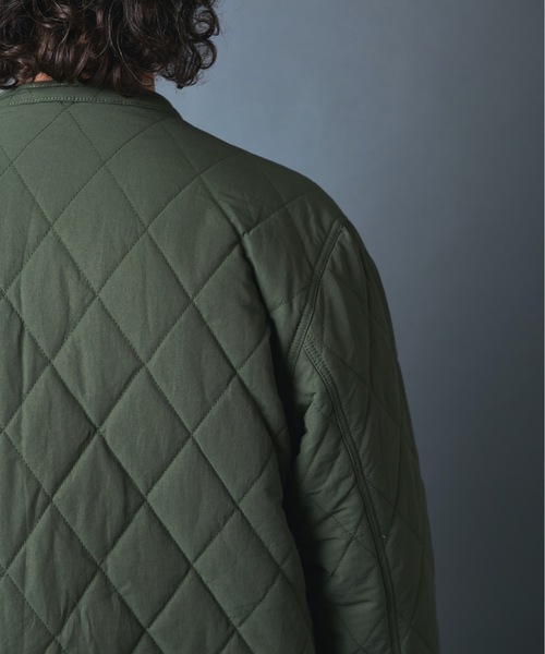 THE TWENTYSEVEN(ザ トゥエンティーセブン)の「The TWENTYSEVEN:60/40クロスルーズフィットキルトスタンドカラージャケット(ダウンジャケット/コート・メンズ・ブラック/ベージュ/オリーブ・M/L)」の17枚目の写真