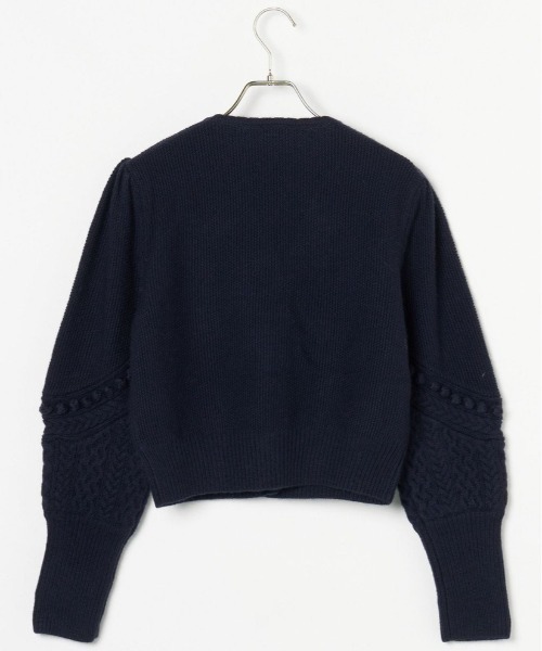 Verybrain（ベリーブレイン）の「very brain/VK-101 ｹｰﾌﾞﾙｺﾝﾋﾞCD（カーディガン/ボレロ・レディース・アイボリー/ネイビー・M）」の13枚目の写真