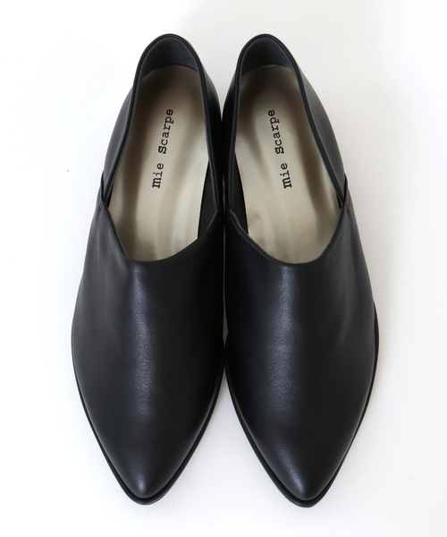 mie scarpe(ミエスカルペ)の「バブーシュパンプス(バレエシューズ・レディース・ブラック・24.5cm/24.0cm/23.5cm)」の3枚目の写真