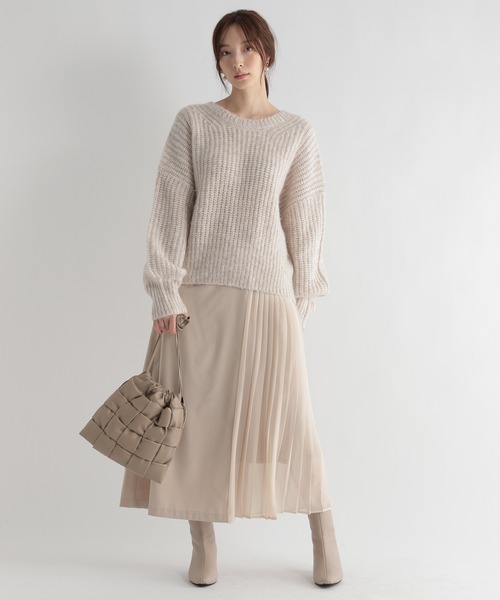 Andemiu(アンデミュウ)の「プリーツキリカエスカート229585(スカート・レディース・グレー/ブラウン/ベージュ・SMALL/MEDIUM)」の20枚目の写真