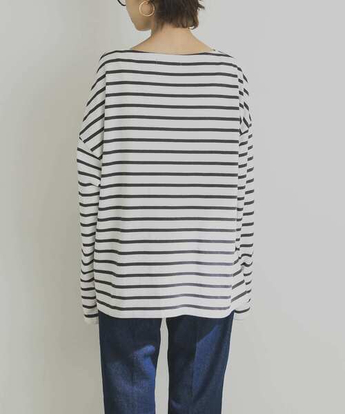 URBAN RESEARCH（アーバンリサーチ）の「バスクボーダーカットソー（Tシャツ/カットソー・レディース・レッド系その他/グレー系その他・FREE）」の14枚目の写真