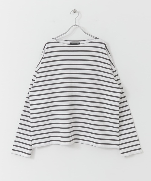 URBAN RESEARCH（アーバンリサーチ）の「バスクボーダーカットソー（Tシャツ/カットソー・レディース・レッド系その他/グレー系その他・FREE）」の15枚目の写真