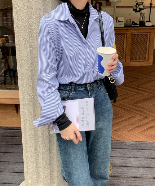 MAISON DE THERESE（メゾン ド テレーズ）の「細ストライプシャツ