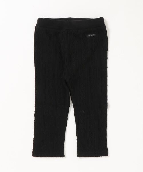 quoti use fith（クゥオティ　ユース　フィス）の「ベビー ケーブルジャガードレギンス（その他パンツ・キッズ・ブラック/ブラウン/アイボリー/オレンジ・90/80/100）」の3枚目の写真