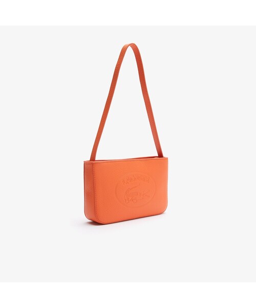 LACOSTE オレンジレザーショルダーバッグ　センティ LACOSTE（ラコステ）の「クロコ クルー ショルダーポシェット