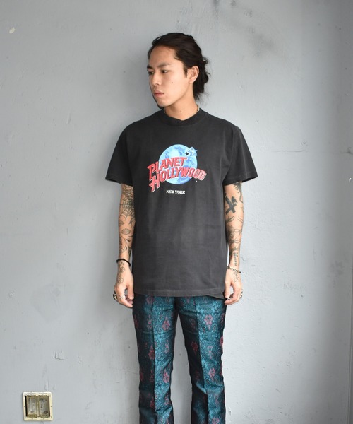 VINTAGE（ヴィンテージ）の「【ヴィンテージ古着】90's PLANET HOLLYWOOD/プラネットハリウッド ロゴ プリントTシャツ（Tシャツ/カットソー・メンズ・ブラック・MEDIUM）」の7枚目の写真