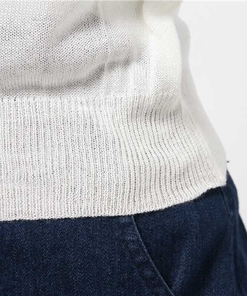 WEGO（ウィゴー）の「WEGO/スクエアネックニット（ニット/セーター・レディース・オフホワイト/ホワイト系その他/サックスブルー・FREE）」の12枚目の写真
