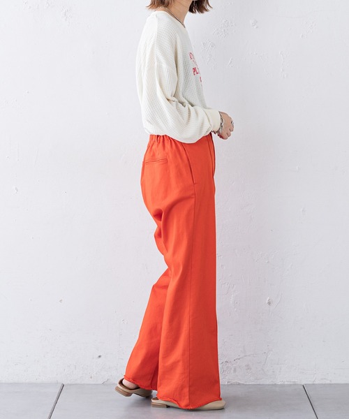 CIAOPANIC TYPY（チャオパニックティピー）の「ビッグワッフルプリントTee（Tシャツ/カットソー・レディース・グリーン/オフホワイト/ブラック・ONE SIZE）」の13枚目の写真