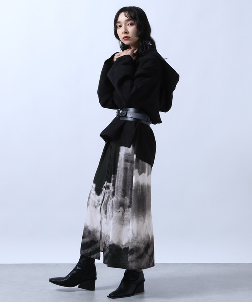 HARE（ハレ）の「ヌバックライクフードパーカー(HARE)（パーカー・レディース・ブラック/ベージュ・FREE）」の9枚目の写真