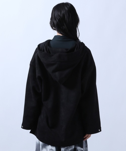 HARE（ハレ）の「ヌバックライクフードパーカー(HARE)（パーカー・レディース・ブラック/ベージュ・FREE）」の13枚目の写真