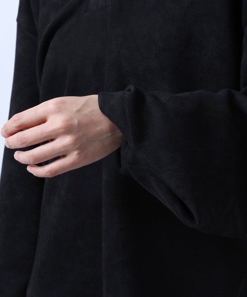 HARE（ハレ）の「ヌバックライクフードパーカー(HARE)（パーカー・レディース・ブラック/ベージュ・FREE）」の17枚目の写真