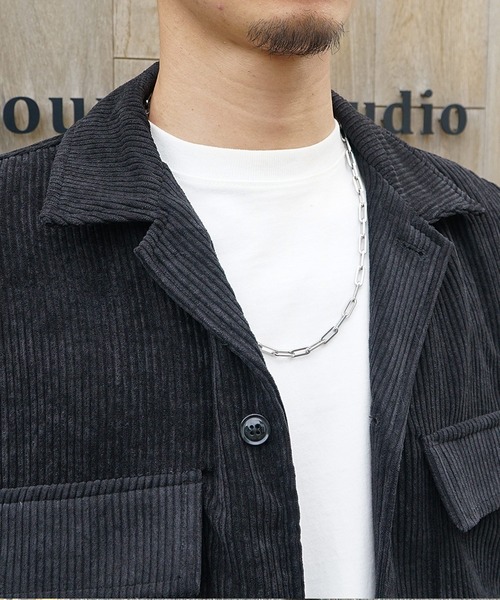 JOKER（ジョーカー）の「【JOKER】選べる10色ツイルオーバーサイズビッグポケットCPOジャケット ビッグシルエットシャツジャケット ブルゾン（ブルゾン・メンズ・ワンウォッシュ/ホワイト系その他/ベージュ/ストライプ/インディゴブルー/ブラック系その他2/ブラック系その他/オリーブ/ブラック/ネイビー・L/M/XL）」の19枚目の写真