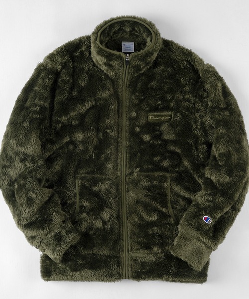 Champion（チャンピオン）の「【Champion/チャンピオン】シェルパフリース スタンドジップアップジャケット/消臭/抗菌/防臭（ブルゾン・メンズ・ベージュ/オリーブ/ブラック・M/XL/L）」の3枚目の写真