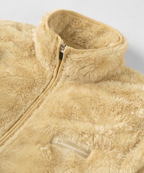 Champion（チャンピオン）の「【Champion/チャンピオン】シェルパフリース スタンドジップアップジャケット/消臭/抗菌/防臭（ブルゾン・メンズ・ベージュ/オリーブ/ブラック・M/XL/L）」の6枚目の写真