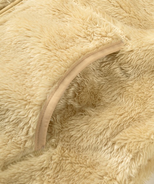 Champion（チャンピオン）の「【Champion/チャンピオン】シェルパフリース スタンドジップアップジャケット/消臭/抗菌/防臭（ブルゾン・メンズ・ベージュ/オリーブ/ブラック・M/XL/L）」の8枚目の写真