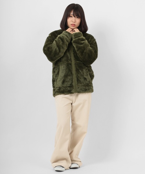 Champion（チャンピオン）の「【Champion/チャンピオン】シェルパフリース スタンドジップアップジャケット/消臭/抗菌/防臭（ブルゾン・メンズ・ベージュ/オリーブ/ブラック・M/XL/L）」の18枚目の写真