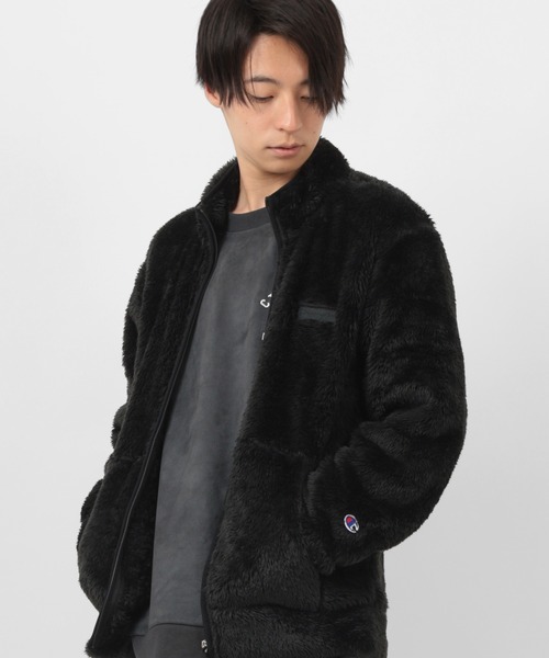 Champion（チャンピオン）の「【Champion/チャンピオン】シェルパフリース スタンドジップアップジャケット/消臭/抗菌/防臭（ブルゾン・メンズ・ベージュ/オリーブ/ブラック・M/XL/L）」の22枚目の写真