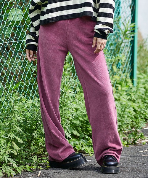 X-girl(エックスガール)の「EASY WIDE PANTS(その他パンツ・レディース・ピンク/グリーン/ブラック・XS/M/S)」の3枚目の写真