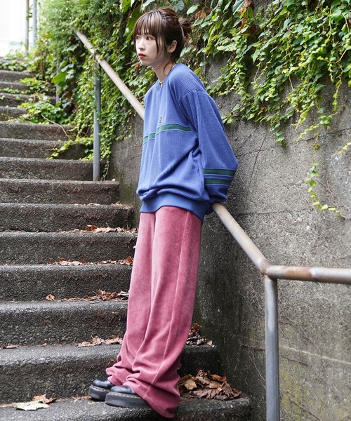 X-girl(エックスガール)の「EASY WIDE PANTS(その他パンツ・レディース・ピンク/グリーン/ブラック・XS/M/S)」の10枚目の写真