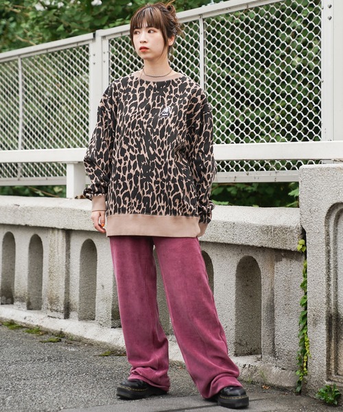 X-girl(エックスガール)の「EASY WIDE PANTS(その他パンツ・レディース・ピンク/グリーン/ブラック・XS/M/S)」の9枚目の写真