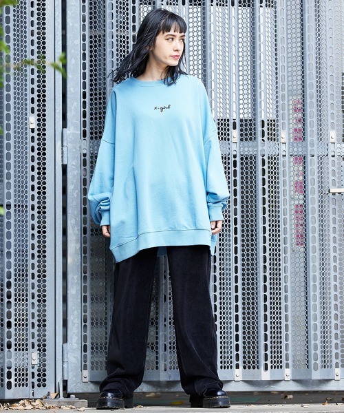 X-girl(エックスガール)の「EASY WIDE PANTS(その他パンツ・レディース・ピンク/グリーン/ブラック・XS/M/S)」の19枚目の写真