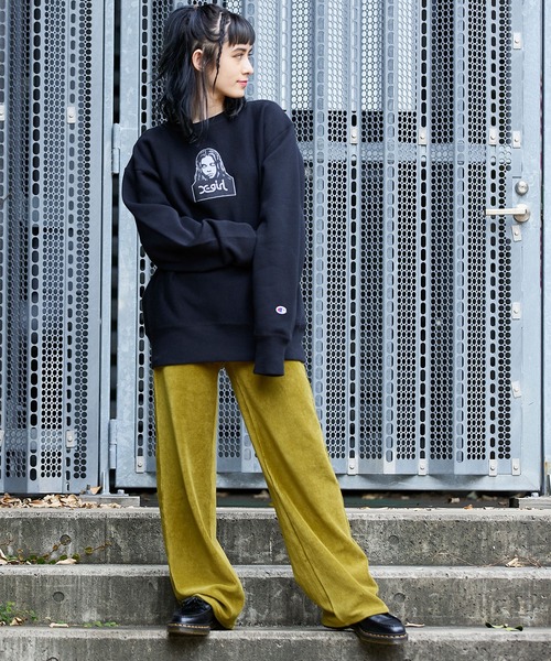 X-girl(エックスガール)の「EASY WIDE PANTS(その他パンツ・レディース・ピンク/グリーン/ブラック・XS/M/S)」の22枚目の写真