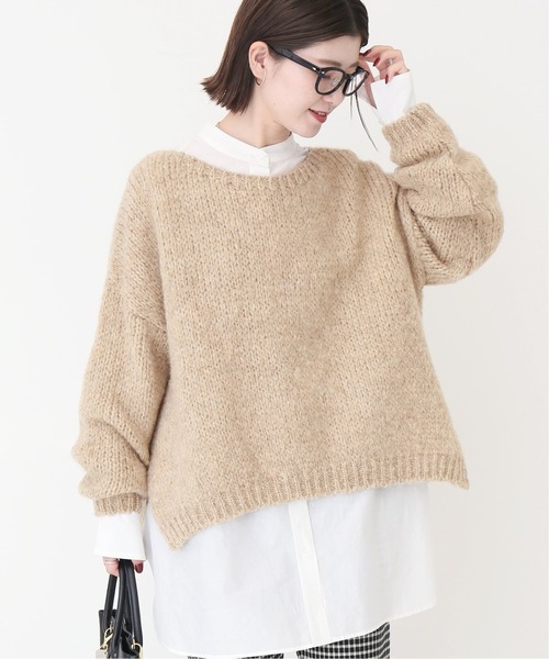 Spick & Span(スピックアンドスパン)の「【TRICOTS JEAN MARC】別注ボートネックスリットプルオーバー◆(ニット/セーター・レディース・ベージュ/パープル/グレー・FREE)」の12枚目の写真