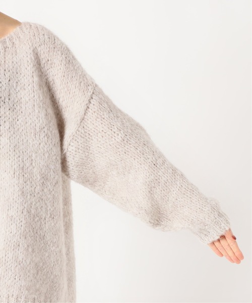 Spick & Span(スピックアンドスパン)の「【TRICOTS JEAN MARC】別注ボートネックスリットプルオーバー◆(ニット/セーター・レディース・ベージュ/パープル/グレー・FREE)」の8枚目の写真