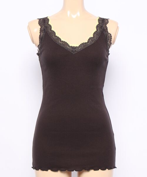 Q（キュー）の「バイカラーテレコタンク（タンクトップ・レディース・ネイビー/パープル/ライトグレー/チャコールグレー/ピンク系その他/ブルー・MEDIUM）」の13枚目の写真