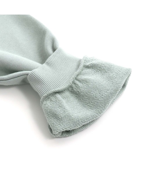 JENNI love（ジェニィラブ）の「スリットレイヤード風トレーナー（スウェット・キッズ・ミント/ブラック/ブラウン・150cm/160cm/130cm/140cm）」の5枚目の写真