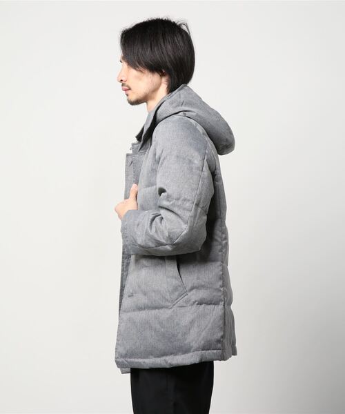 Perfect Suit FActory（パーフェクトスーツファクトリー）の「ビジカジダウンステンカラーコート（ダウンジャケット/コート・メンズ・ネイビー/グレー・LL/S/M/L）」の17枚目の写真