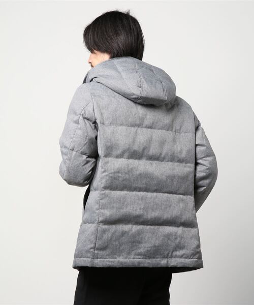 Perfect Suit FActory（パーフェクトスーツファクトリー）の「ビジカジダウンステンカラーコート（ダウンジャケット/コート・メンズ・ネイビー/グレー・LL/S/M/L）」の6枚目の写真