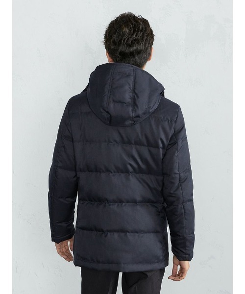 Perfect Suit FActory（パーフェクトスーツファクトリー）の「ビジカジダウンステンカラーコート（ダウンジャケット/コート・メンズ・ネイビー/グレー・LL/S/M/L）」の16枚目の写真