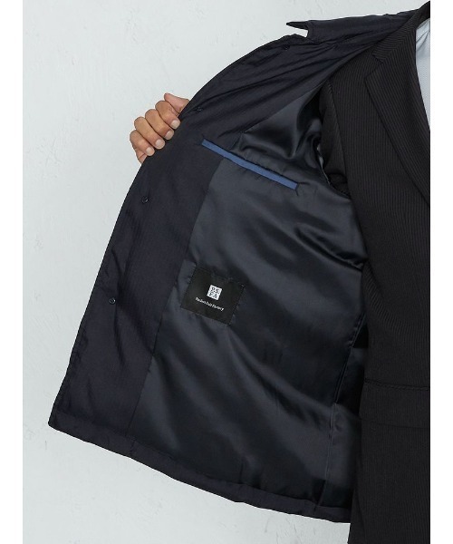 Perfect Suit FActory（パーフェクトスーツファクトリー）の「ビジカジダウンステンカラーコート（ダウンジャケット/コート・メンズ・ネイビー/グレー・LL/S/M/L）」の13枚目の写真