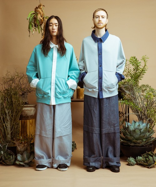 masterkey（マスターキー）の「masterkey マスターキー / FUSION-PT セットアップリネンワイドパンツ / MK22S-SET-4-1（その他パンツ・メンズ・ライトグレー/インディゴブルー・1/2）」の3枚目の写真