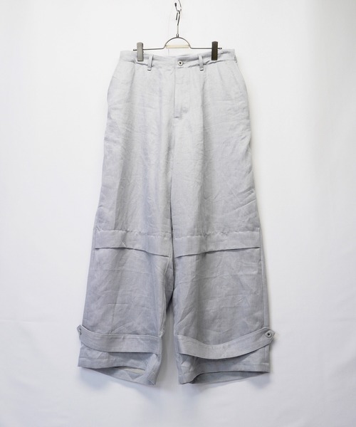 masterkey（マスターキー）の「masterkey マスターキー / FUSION-PT セットアップリネンワイドパンツ / MK22S-SET-4-1（その他パンツ・メンズ・ライトグレー/インディゴブルー・1/2）」の5枚目の写真