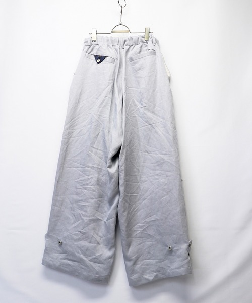 masterkey（マスターキー）の「masterkey マスターキー / FUSION-PT セットアップリネンワイドパンツ / MK22S-SET-4-1（その他パンツ・メンズ・ライトグレー/インディゴブルー・1/2）」の6枚目の写真