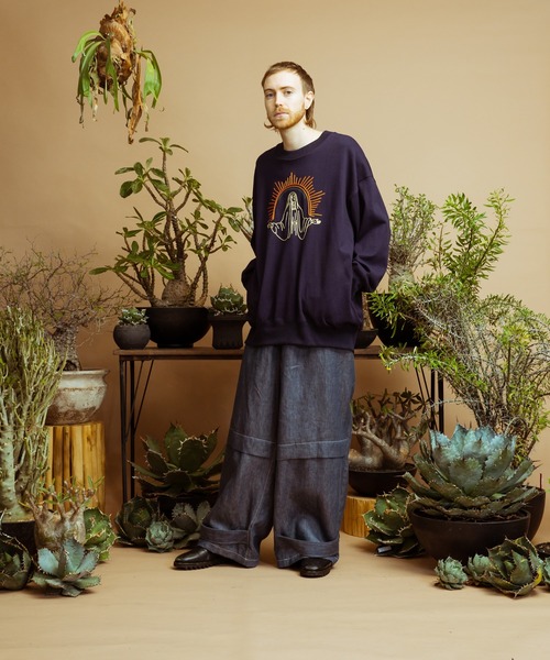 masterkey（マスターキー）の「masterkey マスターキー / FUSION-PT セットアップリネンワイドパンツ / MK22S-SET-4-1（その他パンツ・メンズ・ライトグレー/インディゴブルー・1/2）」の21枚目の写真