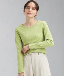 green label relaxing（グリーンレーベルリラクシング）の「ワイドリブ テレコ クルーネック カットソー（Tシャツ/カットソー）」
