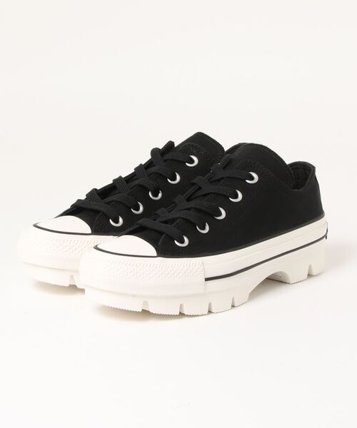 CONVERSE（コンバース）の「【CONVERSE】ALL STAR 100 CHUNK OX（スニーカー・レディース・ブラック/ホワイト・23.0cm/24.0cm/24.5cm/23.5cm）」の2枚目の写真