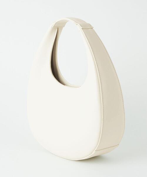 green label relaxing（グリーンレーベルリラクシング）の「ティアドロップ 2WAY バッグ（ハンドバッグ・レディース・ホワイト/ブラック・FREE）」の6枚目の写真