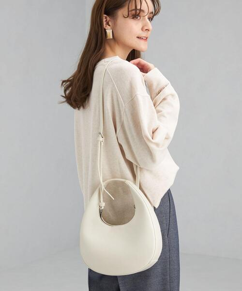 green label relaxing（グリーンレーベルリラクシング）の「ティアドロップ 2WAY バッグ（ハンドバッグ・レディース・ホワイト/ブラック・FREE）」の13枚目の写真