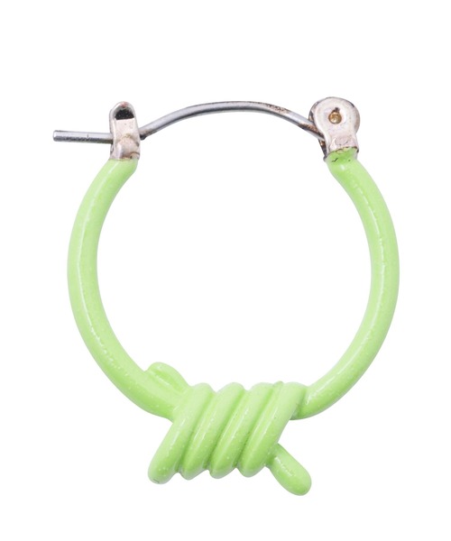 X-girl（エックスガール）の「BARBED WIRE EARRINGS（ピアス（両耳用）・レディース・ホワイト/ライトグリーン/マルチ・ONE SIZE）」の7枚目の写真