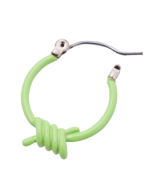 X-girl（エックスガール）の「BARBED WIRE EARRINGS（ピアス（両耳用）・レディース・ホワイト/ライトグリーン/マルチ・ONE SIZE）」の8枚目の写真