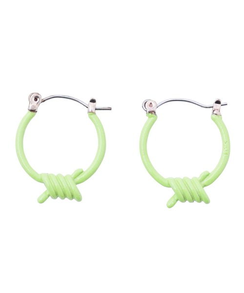 X-girl（エックスガール）の「BARBED WIRE EARRINGS（ピアス（両耳用）・レディース・ホワイト/ライトグリーン/マルチ・ONE SIZE）」の9枚目の写真