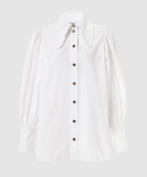 GANNI（ガニー）の「Printed Cotton Smock Blouse（シャツ